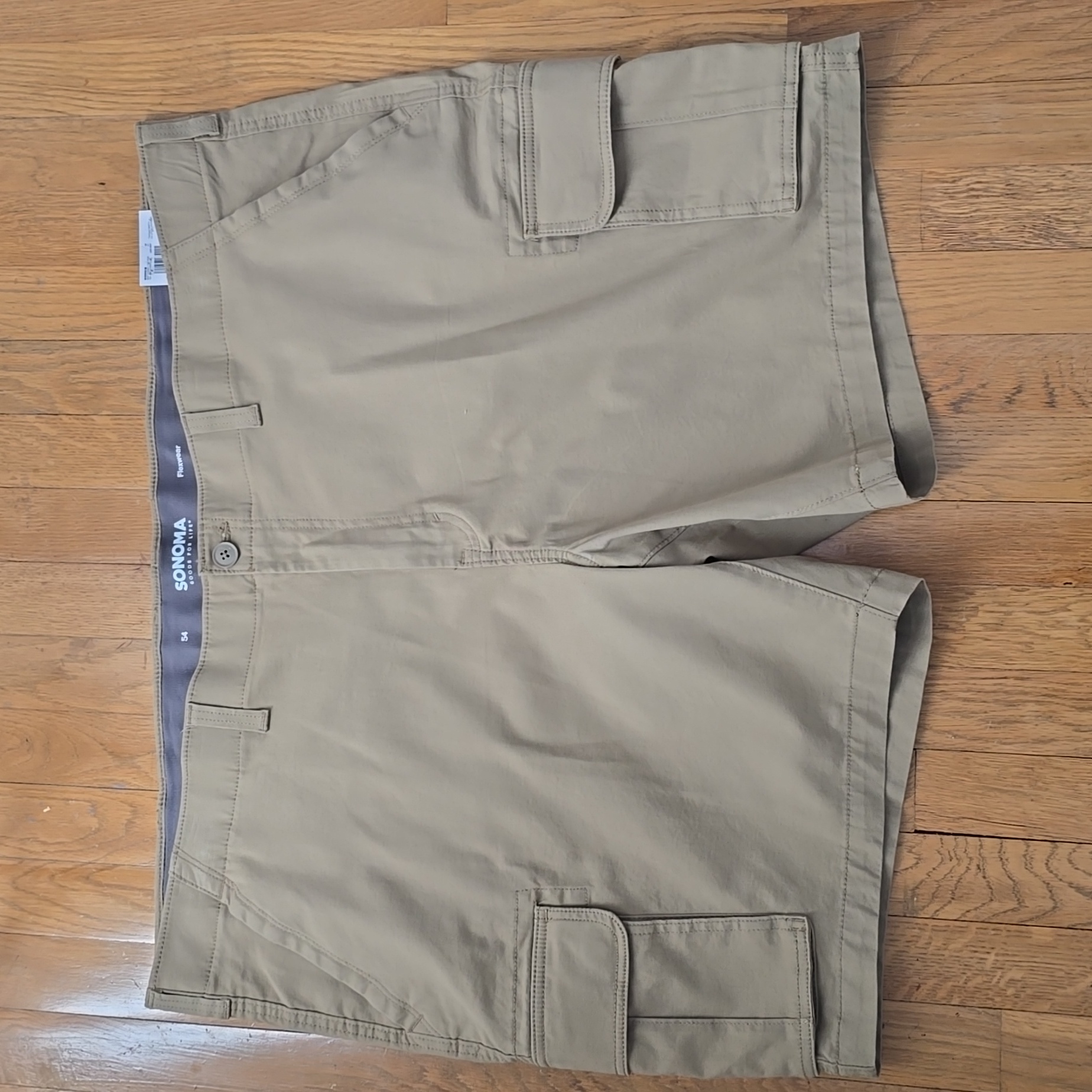 Somoma Brand Mens Big And Tall Tan Cargo Shorts Size 54